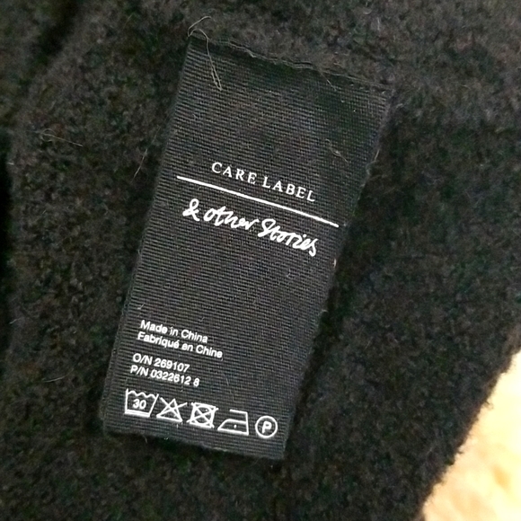 & Other Stories Women's Black Crewneck Sweater in Black Size Xsmall - Picture 10 of 16